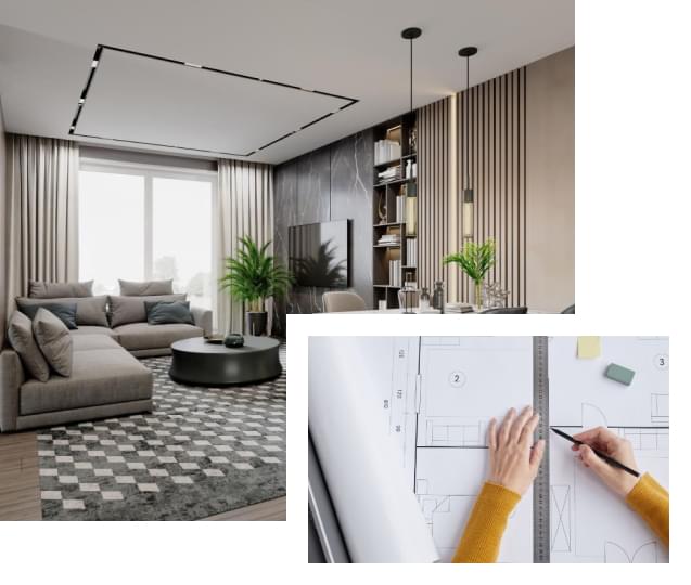 Проект дизайн-интерьера включает в себя