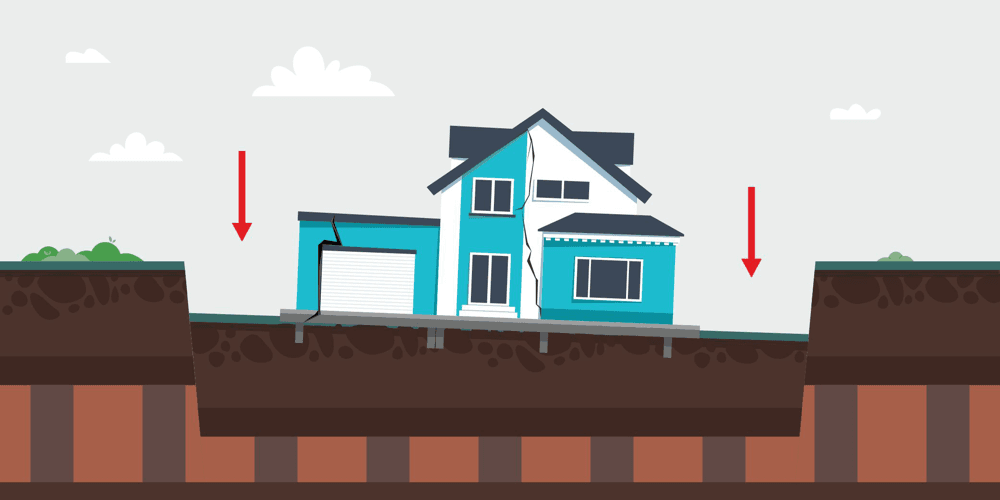 просадка фундаменту