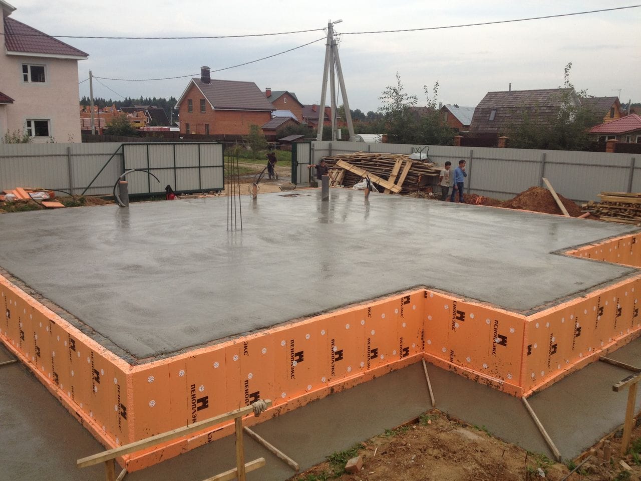 заливання фундаменту