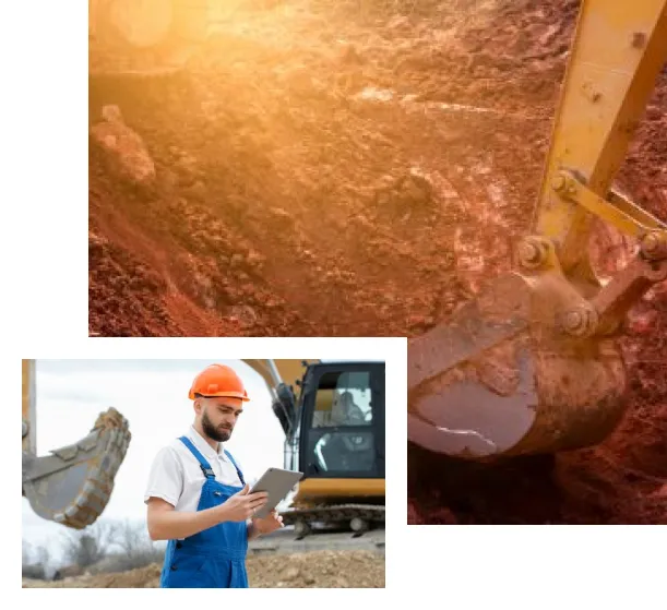 Супровід екскаватора при роботі на висоті