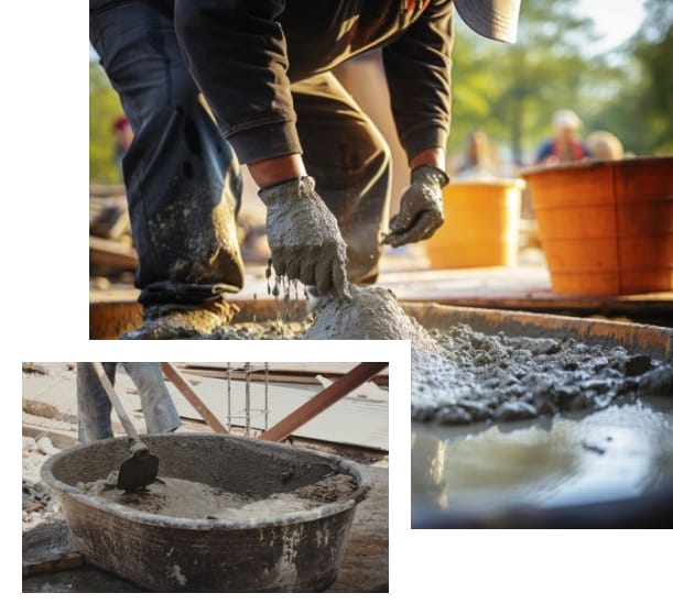 Приготування бетонного розчину на будівельному майданчику