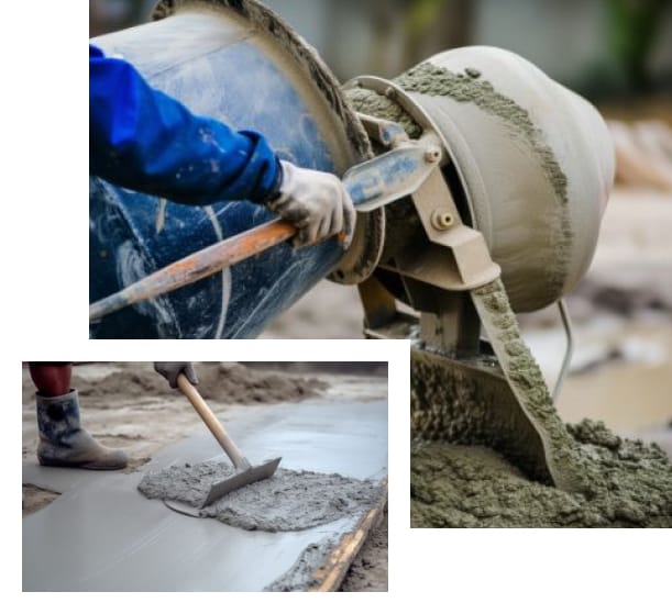 Бетономішалка при виготовленні розчину для фундаменту