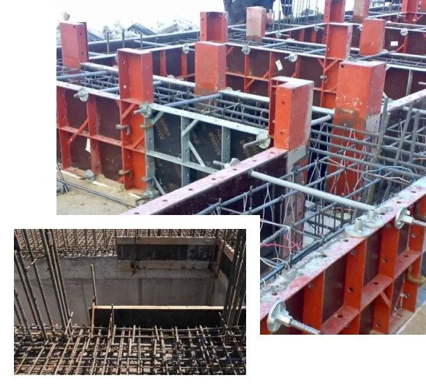 Бетонування залізобетонного поясу на будівництві