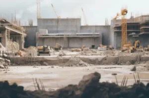 Робочий процес бетонування основи для ФБС