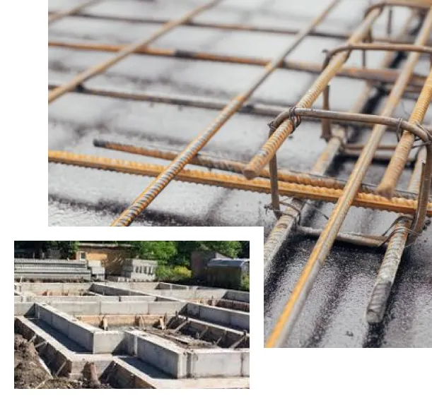 Бетонування армопоясу для зміцнення ФБС блоків