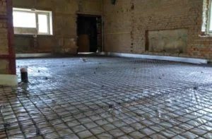 Зміцнення бетонної плити підлоги арматурою