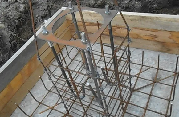 Зміцнення фундаменту під колони арматурою