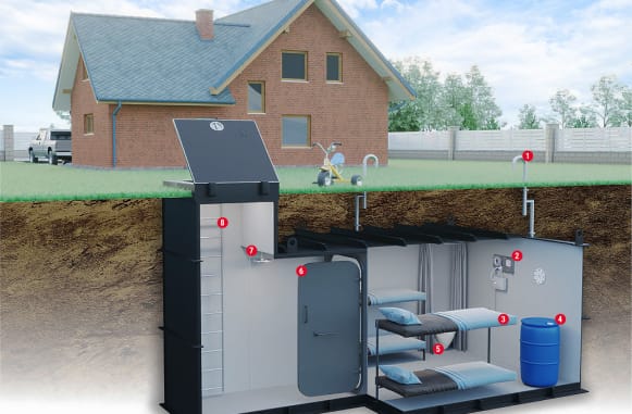 Бетонування стін бомбосховища