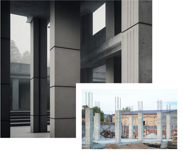 Бетонування монолітних колон під ключ