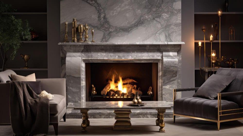 каміни з натурального каменю