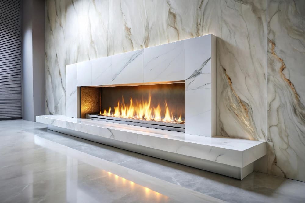 каміни з мармуру