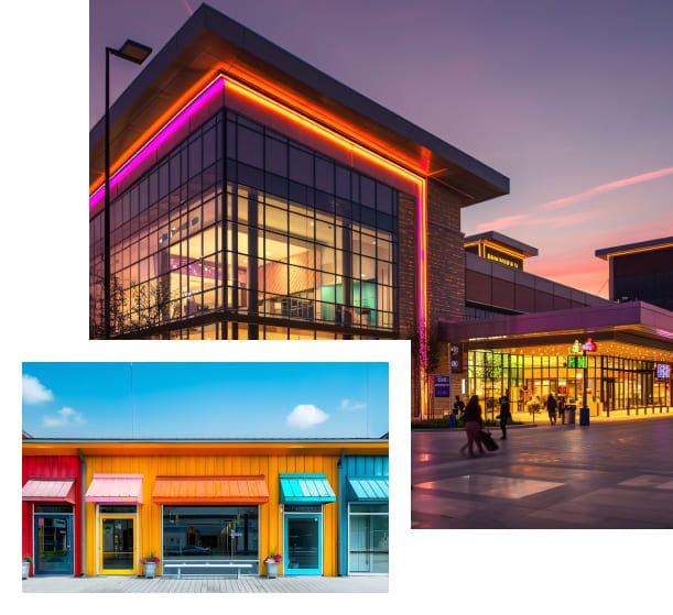 Проєктування та будівництво торгових точок і торгових центрів